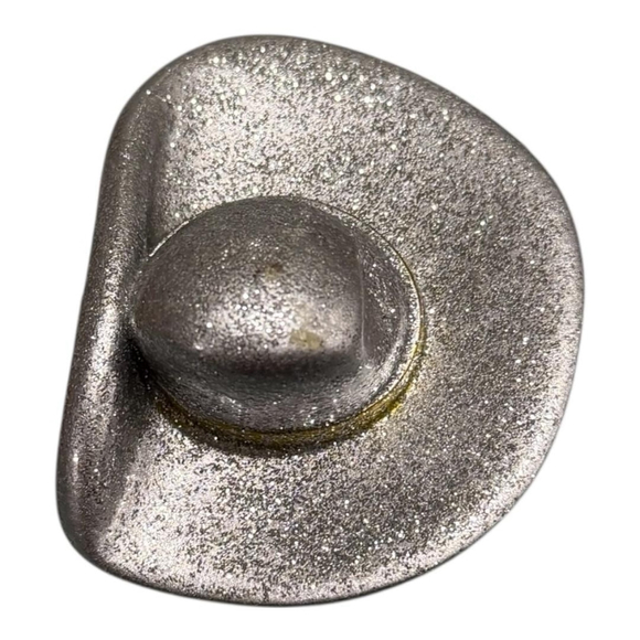 Bonkers Toys Gold Cowboy Villain Mustache Mini Action Figure Glitter Silver Hat - Picture 6 of 8